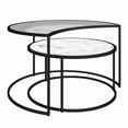 thumbnail image 1 of Mr. Kate Moon Phases Nesting Coffee Tables, White Marble/Glass, 1 of 1