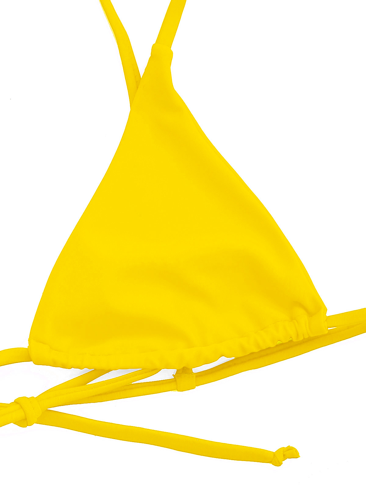 Yellow string bikini top, String Bralette