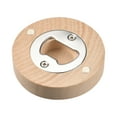 thumbnail image 1 of Abridor de botellas de cerveza Uxcell, imán de madera para nevera, herramienta de bar adecuada para nevera, cocina, madera, 1 of 6