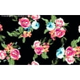 thumbnail image 3 of Challis Rayon Printed First Crush, Floral Fabric, Dress Fabric (IVORY/PEACH/MIST, ByYard), 3 of 3