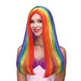 thumbnail image 1 of Way to Celebrate Long Rainbow Wig, 1 of 1