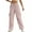 Light Pink, variant on Daznico Womens Pants,Women's Casual Pants High Waisted Loose Fit Straight Leg Trousers Comfortable Elastic Waistband with Pockets for Daily Wear Work,Womens Trousers,Size:L