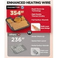 thumbnail image 3 of PAGOBETTER Electric Blankets, Full, Gray, 3 of 7