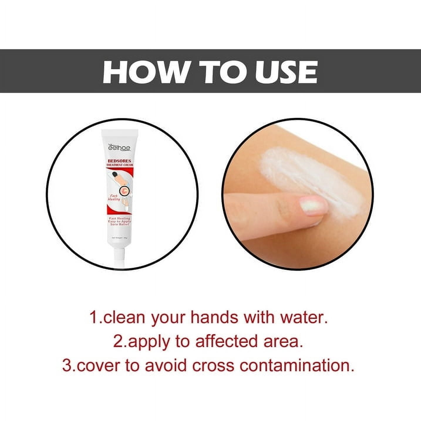 Decubitus Cream Pressure Sore Ulcer Skin Relief Ointment Bed Sore Wound Healing Treat Anti Dry Repair Moisturizing Body Care 20g