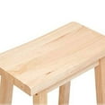 thumbnail image 6 of PJ Wood Classic 24'' Saddle Seat Kitchen Bar Stool, Natural (4 Pack), 6 of 8