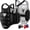White, variant on "RDX TKD Chest Guard MMA Body Protector – Reversible Black/White Rib Shield Armor for Taekwondo, Karate, Kickboxing, Sparring & Martial Arts Training, Lightweight Protective Gear, S/M"
