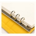 thumbnail image 6 of 1Pcs Refillable Ring Notebook Journal, Soft Leather Cover with Press Stud, Lined and Blank Pages for Office, 9X7In (Yellow1), 6 of 8