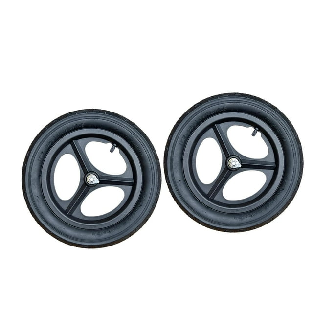 S SERENABLE Roue de Remplacement pour Draisienne, Forte Capacité de Charge, Jante en Métal, Pneu à Air, 14 Po, Quantité 2
