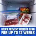thumbnail image 3 of Ziploc Freezer Gallon Food Storage Bags, School Supplies, Stay Open Design, Grip 'n Seal Technology, Zipper, 80 Count, 3 of 16