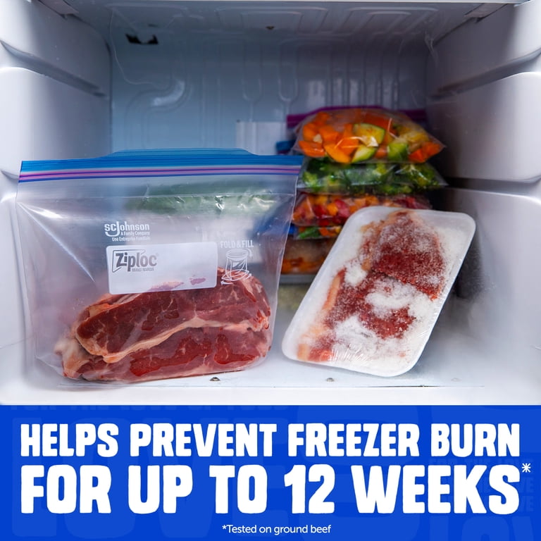 Freezer Gallon Food Storage Bags, 80 Count photo 3