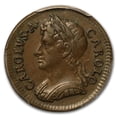 thumbnail image 2 of 1674 Farthing George II AU-50 PCGS (Brown), 2 of 3