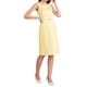 thumbnail image 4 of INSPIRE CHIC Vestido de Mujer con Rhinestones, Cuello Barco, Sin Mangas, Vestido Lápiz Ajustado 2XL Amarillo Claro, 4 of 5