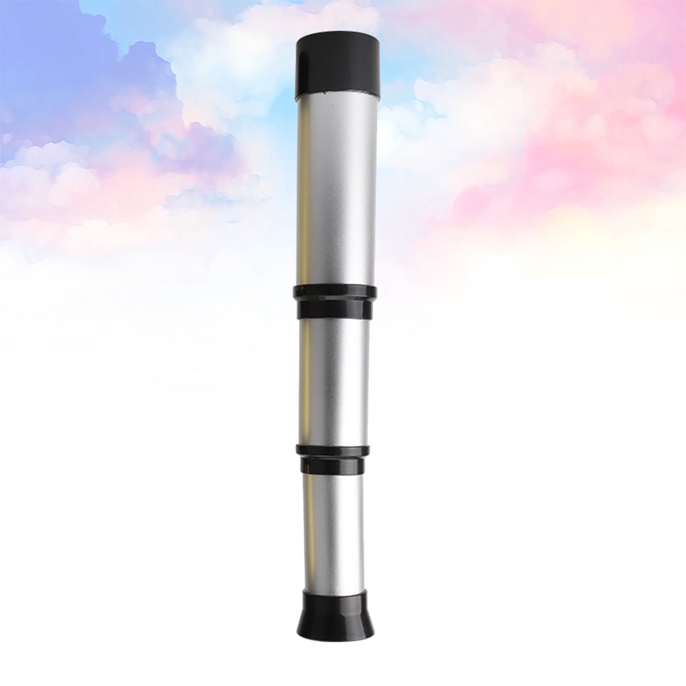 Single-Tube Telescope Retractable Telescope Science Experiment Toy Kids Telescope Toy (Silver)