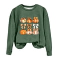 thumbnail image 3 of VKOYWKM Chandails d'Halloween pour Femmes Graphique de Fantôme Chandail Surdimensionné Col Rond Manches Longues chandail d'Automne Hauts de Fête Assortis Chandails d'Halloween pour la Famille, 3 of 4