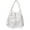 White, variant on Hfppkn Polka Dot Drawstring Ita Handbag Clear Display Shoulder Bag for Daily Commute 35x14x36cm White