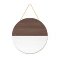 thumbnail image 1 of Letrero circular de madera, redondo, 30 cm, sin terminar, con cuerdas, manualidades, 1 of 7
