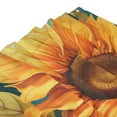 thumbnail image 4 of Shower Curtain, Deep Yellow Colorful Sunflower Waterproof Fabric Plastic Shower Curtain, Drying Fast Bathroom Curtain with 9 Buttonholes, Ruffle Shower Curtain 60x72in, 4 of 8