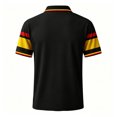 thumbnail image 5 of Soccer Cup 2026 Polo Shirt for Men, Short Sleeve Button Collar Deutschland Jersey Tee with German Flag Print - Breathable Summer Fan Top for Match Day & Casual Wear Ginger M, 5 of 5