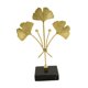 thumbnail image 1 of Adorno de hoja de ginkgo de lujo, figura de hoja, base de mármol, escultura de hojas de metal para Estilo A, 1 of 8