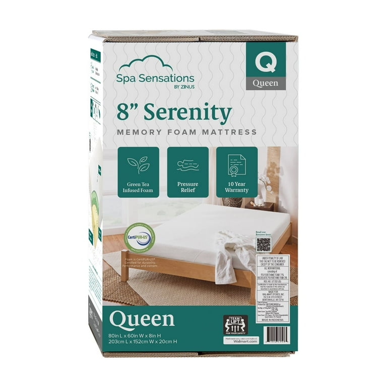 Walmart spa sensations 8 inch memory foam mattress discount