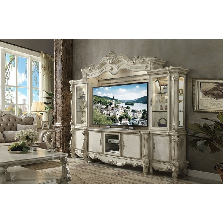 ACME Versailles Entertainment Center Bone White 1Set 4Ctn