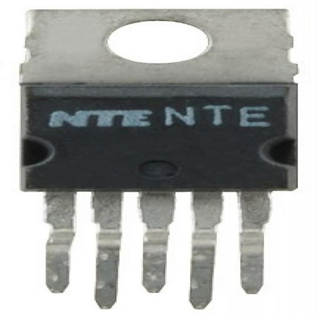 NTE Electronics NTE1378 Integrated Circuit 10W Audio Power Amplifier, 5-Lead TO-220 Case, 4A Output Peak Current, 15V Supply