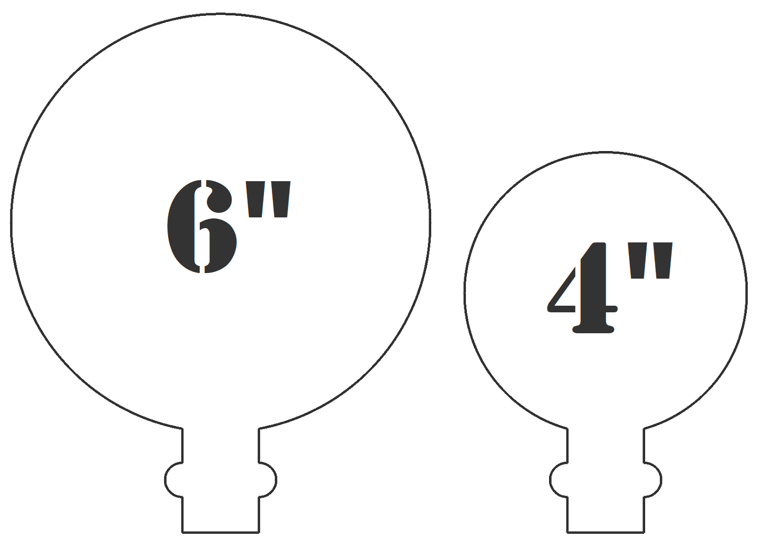 Magnum Target 4"x1/4" Paddles for Magnum Target 22LR Rimfire Texas Star Reactive Shooting Target - TSP-4-14