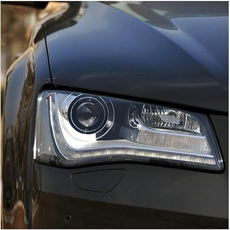 Applicable to Headlights Lens Cover Compatible For Audi A8 D4 2011 2012 2013 Headlamp Glass Lamp Shell Transparent Lampshade Car Accessories(Left)