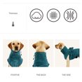 thumbnail image 3 of EastVita Pet Bathrobe Strong Absorbent Quick-Drying Bath Towel Pet Drying Coat Clothes for Small Medium Large Dogs, 3 of 7