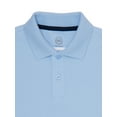 thumbnail image 2 of Wonder Nation Boys School Uniform Pique Polo Shirts with Short Sleeves, 4-Pack, Sizes 4-18, 2 of 4