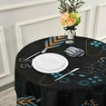 thumbnail image 5 of Dreamtimes 60" Color Game Joystick Round Tablecloth, Table Cover Water Resistant Spill Proof Large Table Cover for Indoor & Outdoor Family Gathering Dinner, Hotel, BBQ, 5 of 7