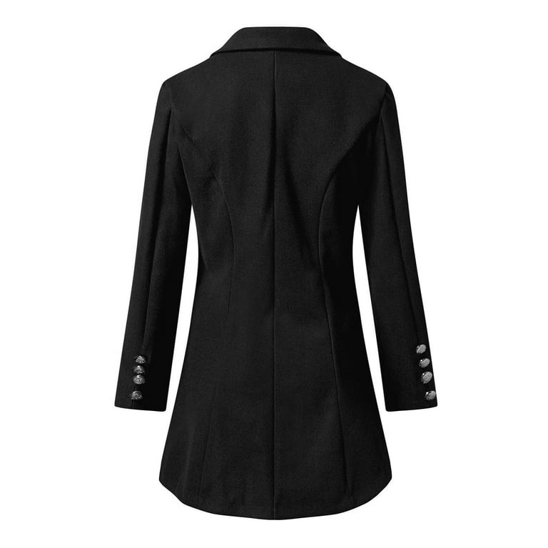 Thin black coat top