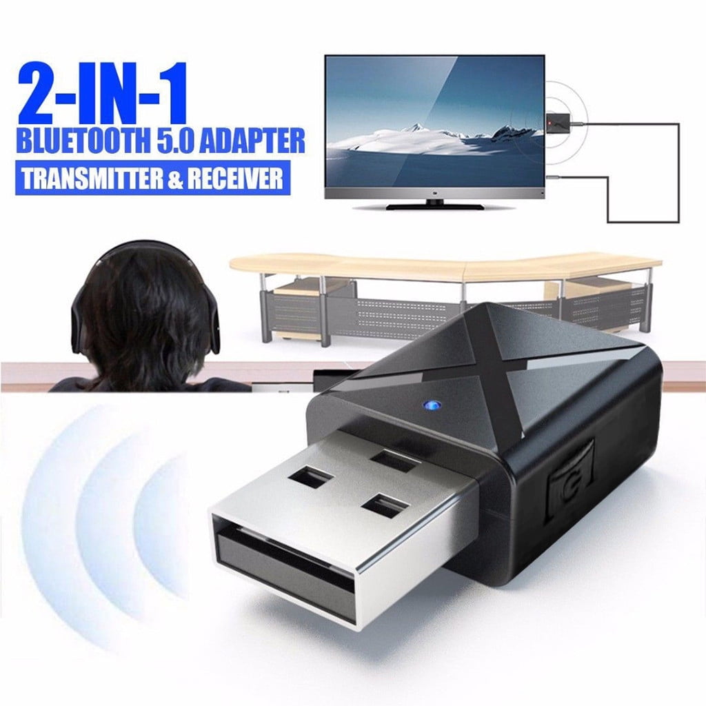 USB Bluetooth Receiver Audio Transmitter Adapter For TV/PC Headphone Speaker US 