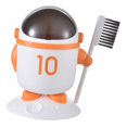 thumbnail image 1 of Trash Can With Brush Trash Can With Lid Orange Household Pp Mini Trash Cans, 1 of 5