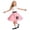 Pink, variant on 1950s Girls Poodle Skirt Costume for Kids(Pink,7-12 Years)