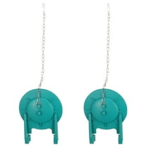 ROSENICE Toilet Repair Kit 2Pcs Compact Size Green Toilet Flapper Bathroom Accessory Resistant 12.3x9.3x5.5in