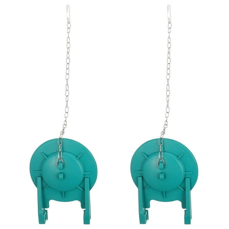 ROSENICE Toilet Repair Kit 2Pcs Compact Size Green Toilet Flapper Bathroom Accessory Resistant 12.3x9.3x5.5in