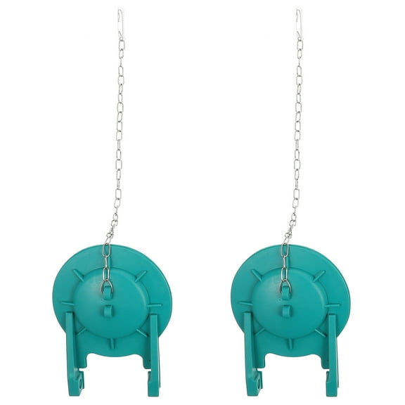 ROSENICE Toilet Repair Kit 2Pcs Compact Size Green Toilet Flapper Bathroom Accessory Resistant 12.3x9.3x5.5in