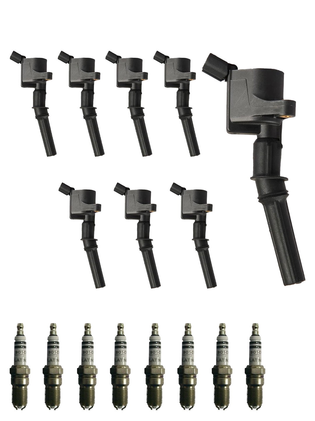 Ignition Coils, Spark Plugs Compatible with 2001 Ford F ...