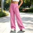 thumbnail image 5 of LIaqionyy Big Girls Sweatpants Kids Joggers Wide Leg Sweat Pants Elastic Waist Casual Pant with Pockets, 5 of 8