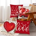 thumbnail image 4 of Ovzne 4PC New Valentine's Day For Girlfriend Pillow Love Cushion Home Printing Pillow Set Sofa Bedside On Clearance, 4 of 6
