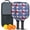 Pioneer Flower Floral, variant on Pickleball Paddles Set,Pioneer Flower Floral Print Pattern Fiberglass Surface Pickleball Racket Set with 2 Indoor Outdoor Pickleball Balls and Pickleball Bag,Pickle-ball Equipment