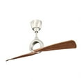 thumbnail image 6 of 2-Blade Ceiling Fan with Center Focal Point in Brushed Nickel with Six Speed Settings 54 inches W X 24.25 inches H-Polished Nickel Finish Bailey, 6 of 7
