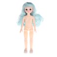 thumbnail image 1 of Encantadora muñeca BJD de 11 ''1/6, cuerpo de plástico desnudo, ojos 3D, muñecas para jugar, suministros de bricolaje, azul Flequillo azul perfke BJD Doll Body Girl, 1 of 9