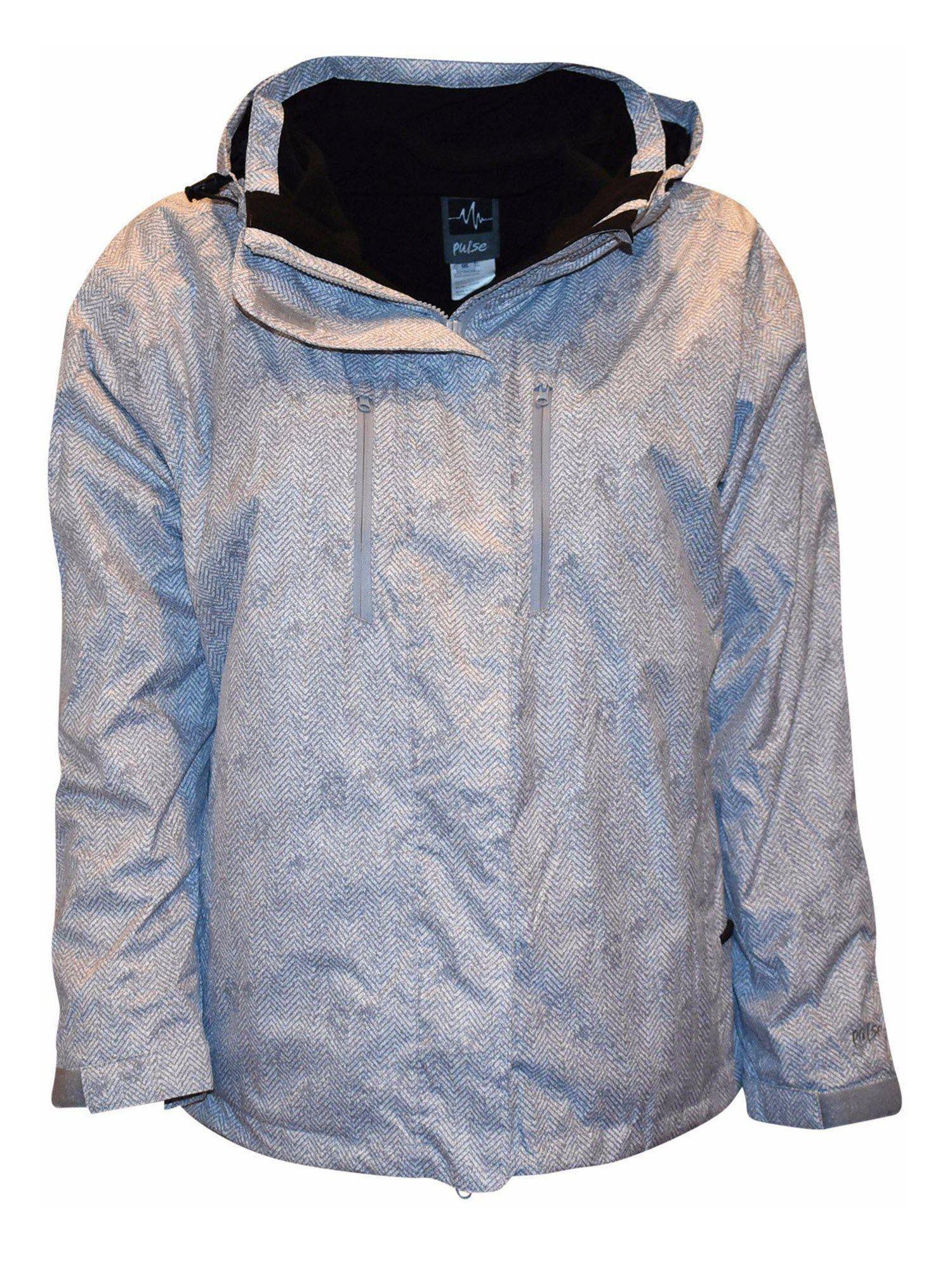 Pulse Women's Plus Extended Size 3in1 Zig Zag Boundary Snow Ski Jacket Coat 1X - 6X - image 1 of 1