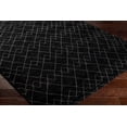thumbnail image 2 of Hauteloom Sandyford Wool Hallway, Kitchen Runner Rug - Farmhouse - High Pile - Black, Charcoal, Cream - 2'6" x 8', 2 of 14