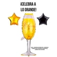 thumbnail image 3 of Set De 39pz De Globos Decorativos Metalicos VIMI Para Cumpleaños Sorpresa Happy Birthday Modelo Copa De Champagne, 3 of 12