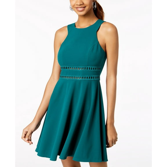 Trixxi - Laddered-Inset Scuba Dress - Juniors - 11