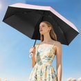 thumbnail image 5 of Apeya Compact Sun Umbrella for Women Men, Portable Light Pink Travel Parasol with Protective Carrying Case, Pocket Sized Cute Commuter Gift, 35.43x22.44 in, 5 of 5