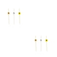 thumbnail image 1 of Yuarrent 100 Uds. Brochetas desechables creativas fruta bambú aperitivo cóctel palillos de Buffet sándwich fiesta 12cm Tricolor Perlas Tricolores 12cm 2piezas, 1 of 6